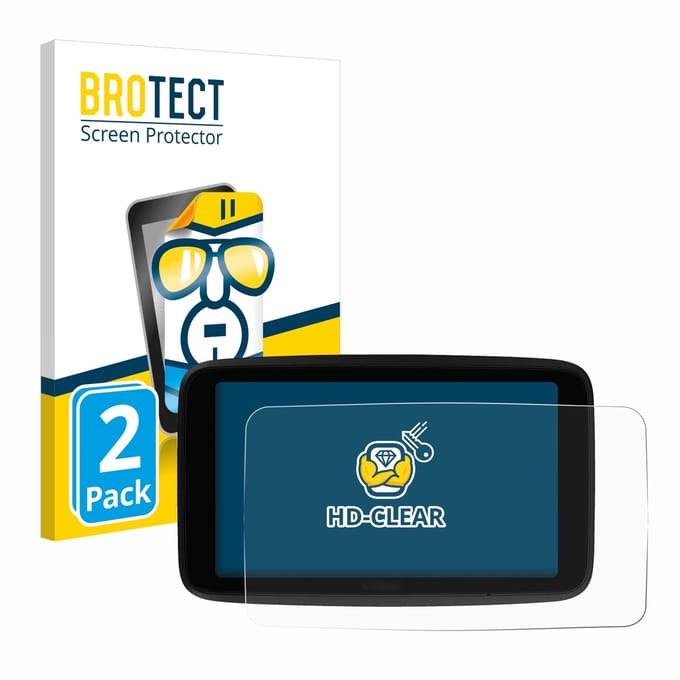 BROTECT - Screenprotector voor TomTom GO Superior 6" - Folie Beschermfolie transparant 2 Stuks