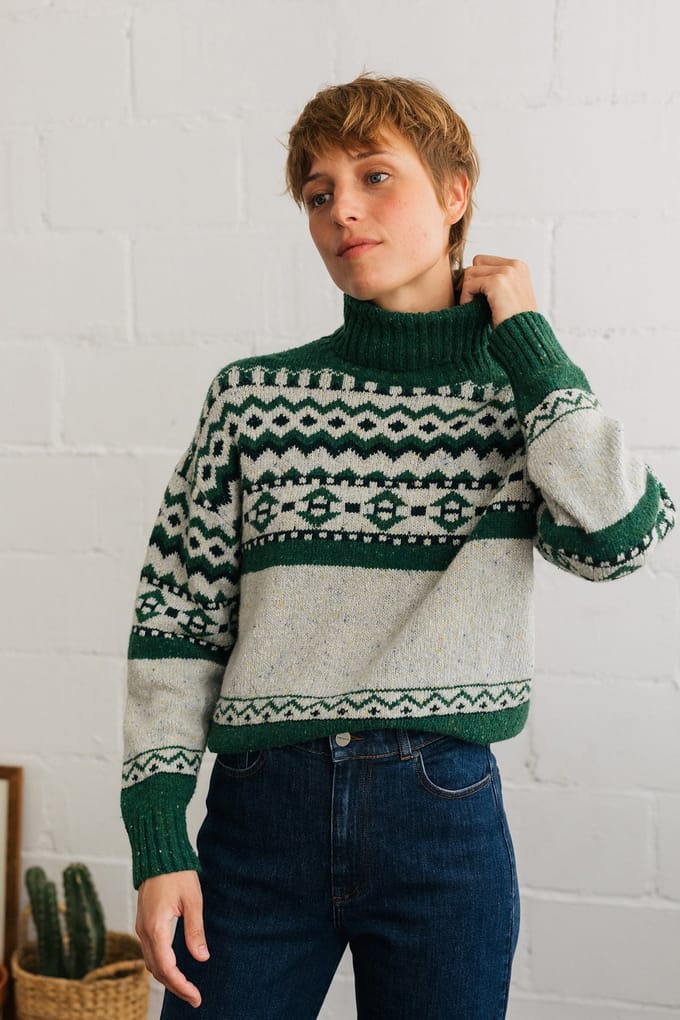 TWOTHIRDS Astypalaia - Jacquard Maat: M | Gebreide Truien Outlet | Dames