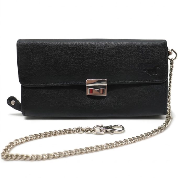 Safekeepers Kelnerbeurs - Horeca Portemonnee - Waiter Wallet - Echt Leer - Zwart