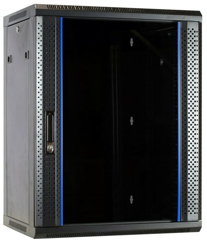 DSIT 15U wandkast met glazen deur 600x600x770mm (BxDxH) - serverbehuizing - serverrack - serverkast - 19 inch