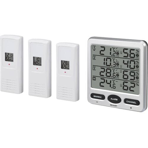 Renkforce TF0073 Draadloze thermo- en hygrometer Zilver