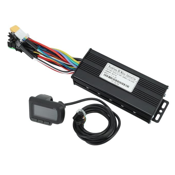 24V 36V 48V 1000W?1500W 30A 3-standen Sinusgolf Controller LCD Display Kit voor Elektrische Fiets Scooter gray