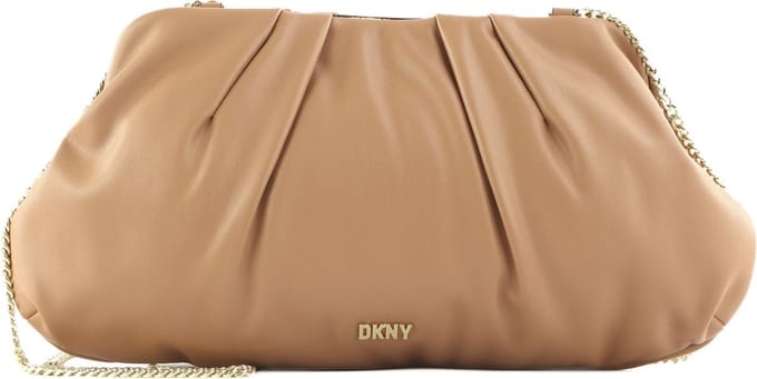 DKNY Koppeling Schoudertas Presley Clutch Cashew Lichtbruin