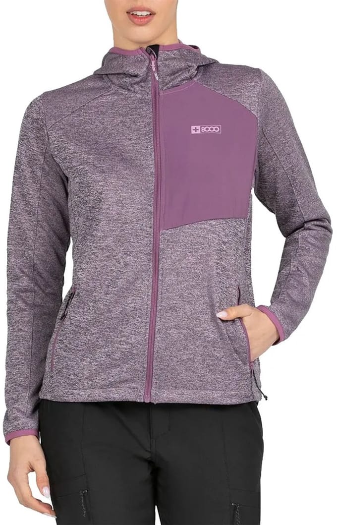 +8000 Usaim Sweatshirt Met Rits Paars S Vrouw