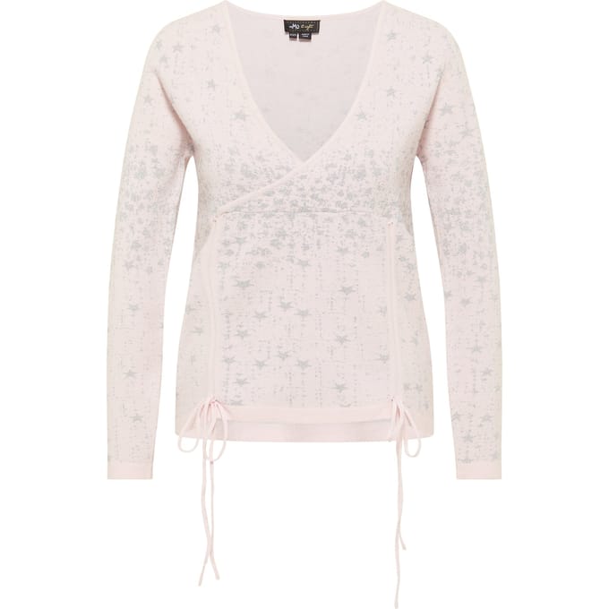 Mymo Gebreide trui Nolie Dames roze zilver