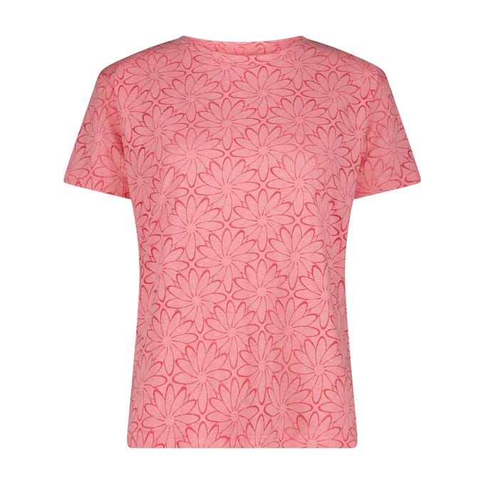 T-shirt gewassen met bloemenprint dames CMP