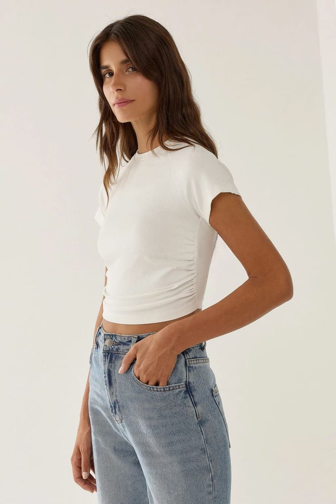 Geraffineerde Crop Top