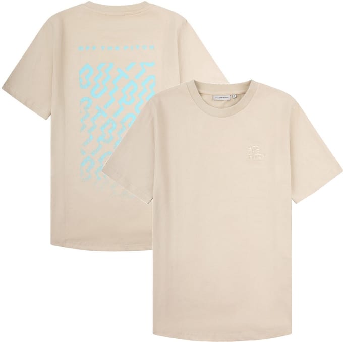 Off The Pitch - Backburn Faded Slim Fit T-Shirt - Sand