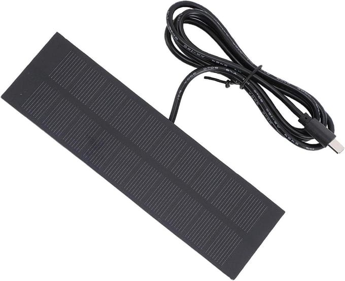 Zonnepaneel Oplader - Draagbare USB Lader - Buiten Opladen - Hoge Conversie Efficiëntie - 16 x 14.5 cm - Zwart