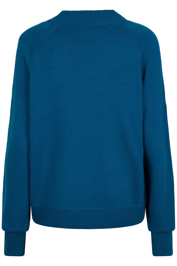 EsQualo Sweater “magic” Intarsia Petrol Taglia: S | Maglioni a maglia Outlet | Donna