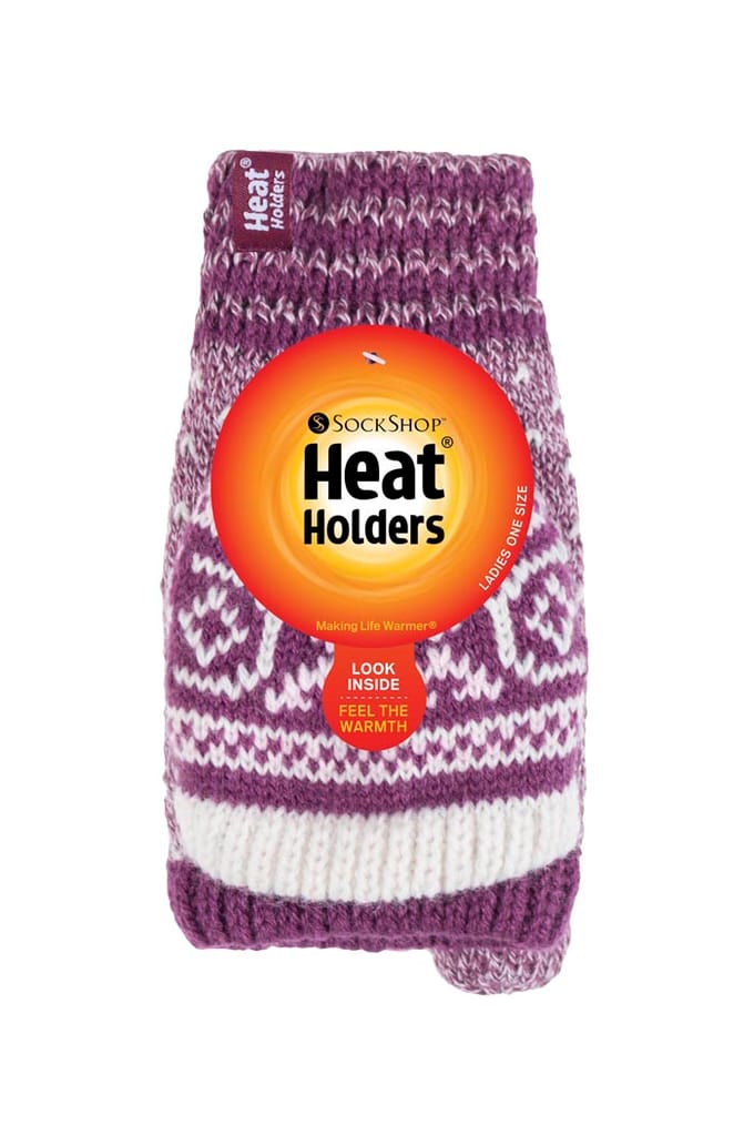 Heat Holders - Fairisle ThermischConverter-handschoenen - Roos