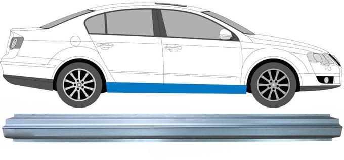 Reparatie dorpel voor Volkswagen Passat B6 2005-2010 / Links = Rechts