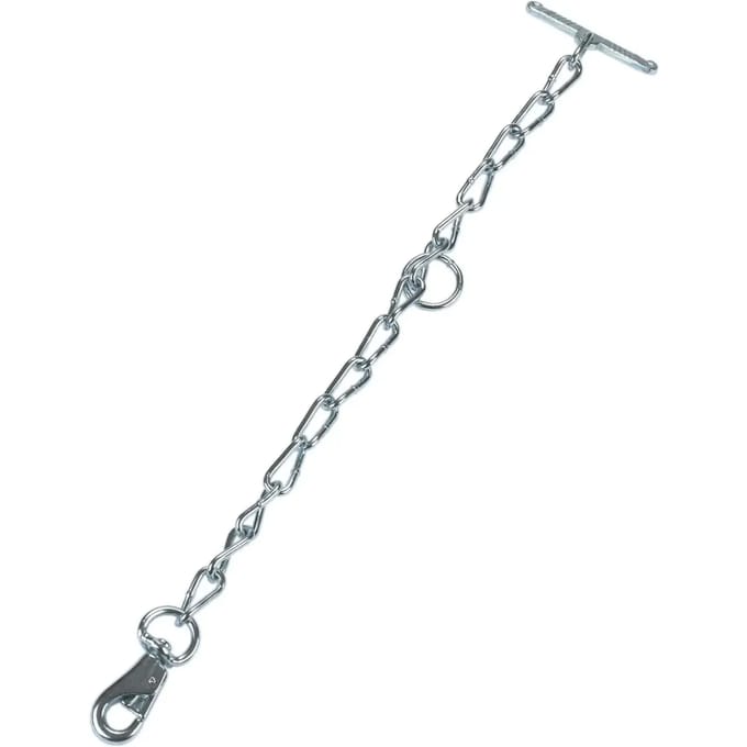 Ketting met karabijnhaak en clip Kerbl