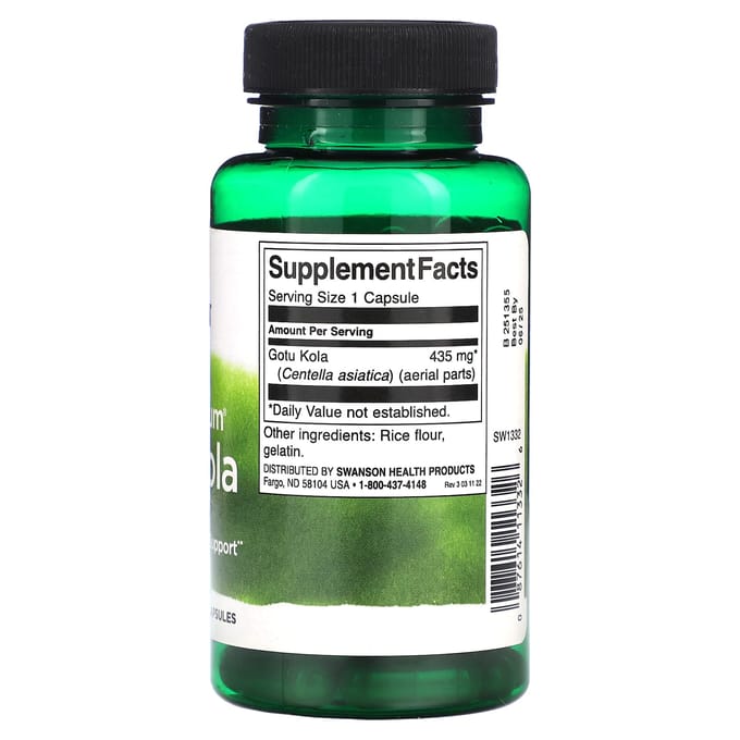 Volledig Spectrum Gotu Kola, 435 mg, 60 capsules