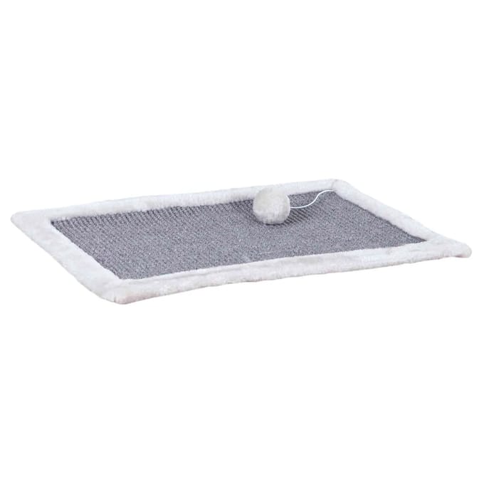Trixie Scratching mat sisal rug/plush 55 × 35 cm grey/light grey