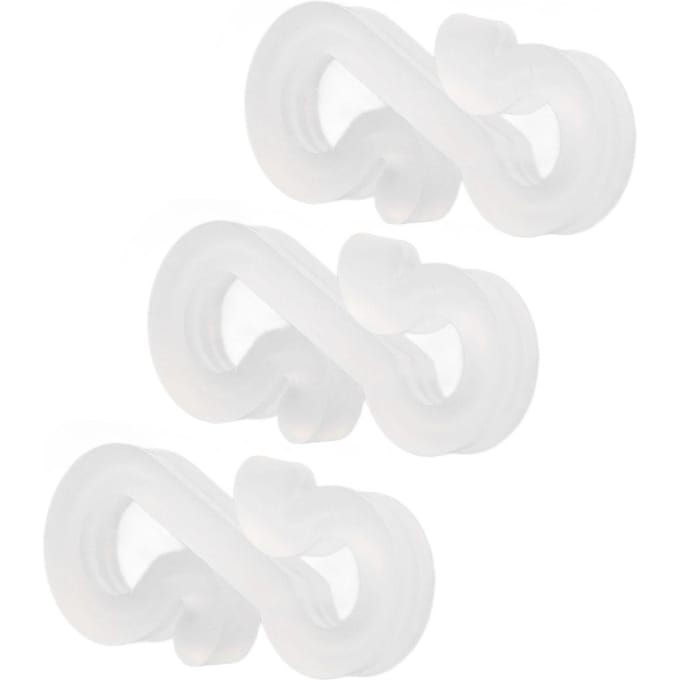 150 Stuks S-vormige Haken Stevig Duurzaam Plastic Dubbele Uiteinden Multifunctionele Kerstverlichting Clips voor Feest wit