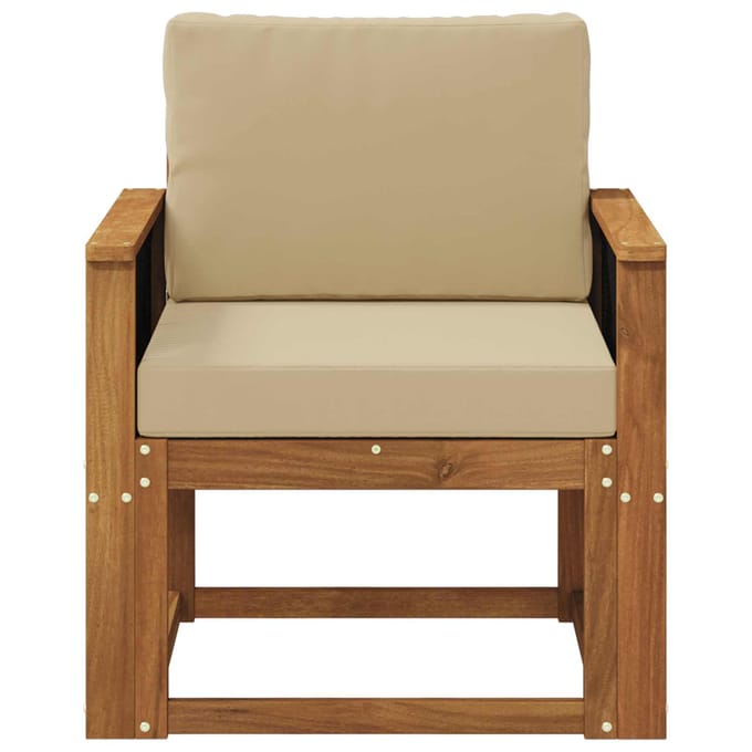 vidaXL - Buiten - Midden - Sofa - Massief - Acacia - Hout - Naturel