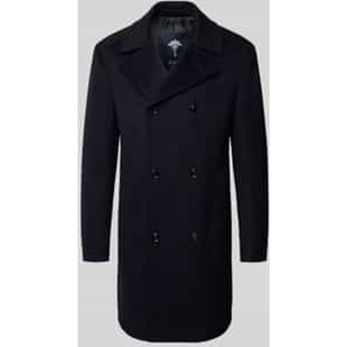 Regular fit lange jas van wolmix model 'BEALE'