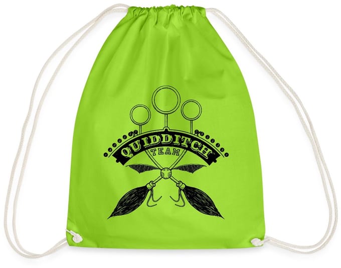 Harry Potter Quidditch Team black Gymtas