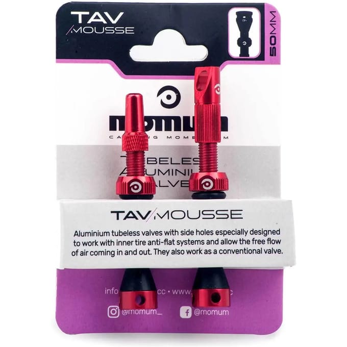 Set van 2 ventielen voor antiklitschuim Momum TAV Round B. 50 mm