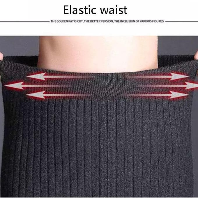Jupe tricotée pour femme, jupe mi-longue en laine avec bords à volants et jupe en queue de poisson pour l'hiver M gris
