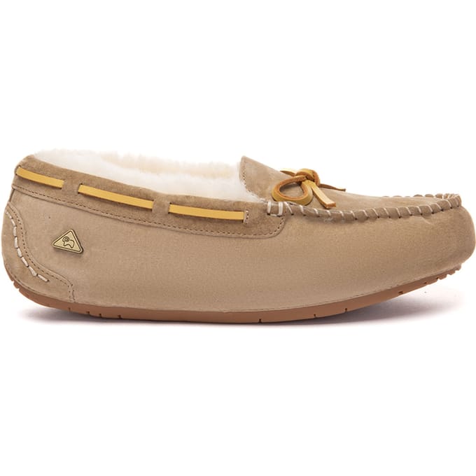 EVER AU Dames leren loafers – Crested