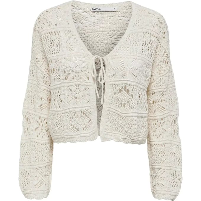 Gecropst vest van katoenmix model 'BEACH LIFE'