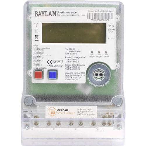 Counttec BTK30 DZ1004Q kWh-meter 3-fasen Digitaal Conform MID: Ja 1 stuk(s)