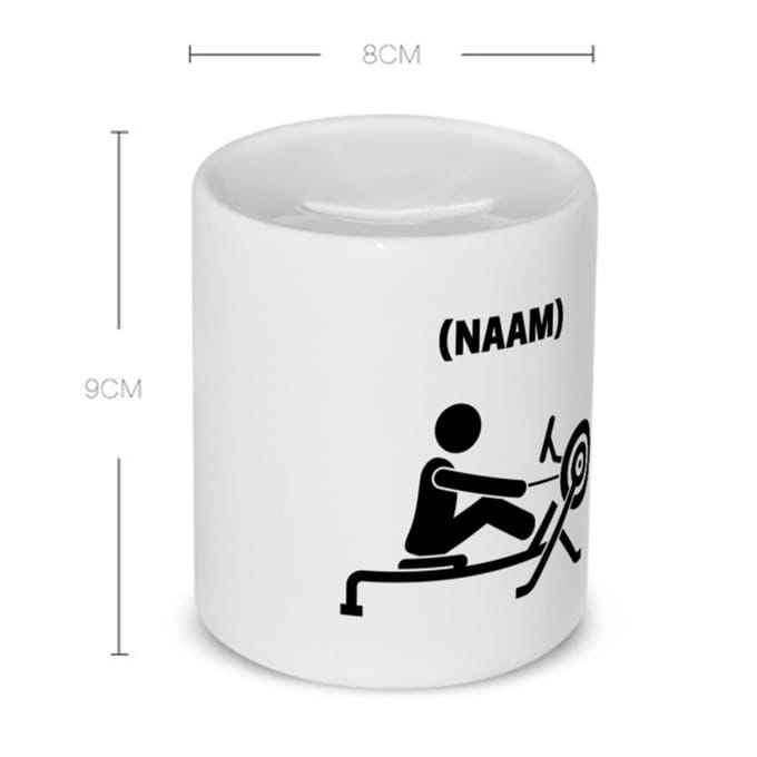 Akyol - roeien met eigen naam Spaarpot - Sport - roeiers - sport - 350 ML inhoud