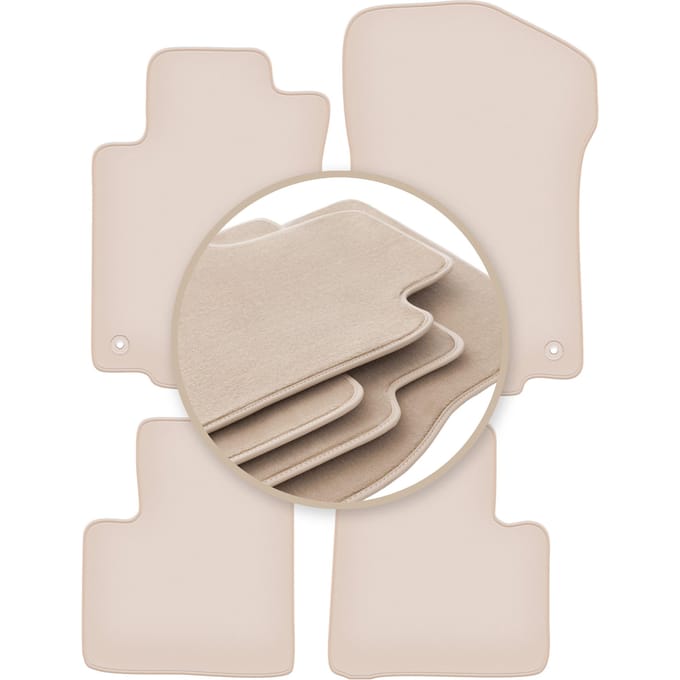 PREMIUM beige matten voor: Mercedes ML W164 SUV 2005-2011