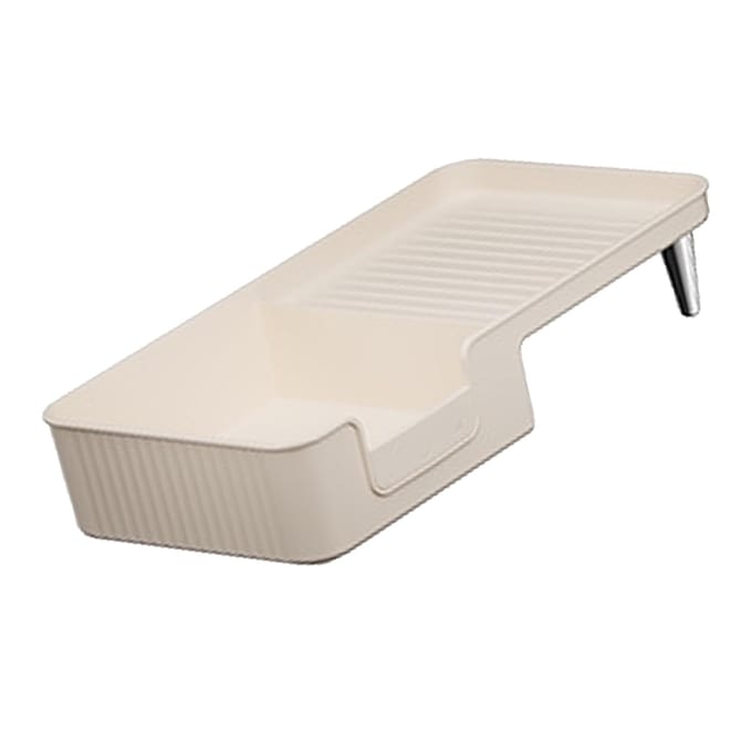 Make-up Organizer PET Grote Capaciteit Multifunctioneel Desktop Cosmetica Display Case voor Badkamer white