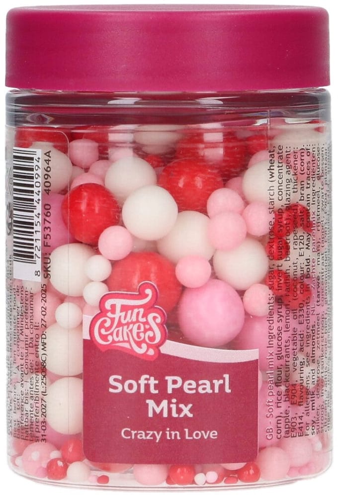 FunCakes Soft Pearls - Mix Crazy in Love - 80g