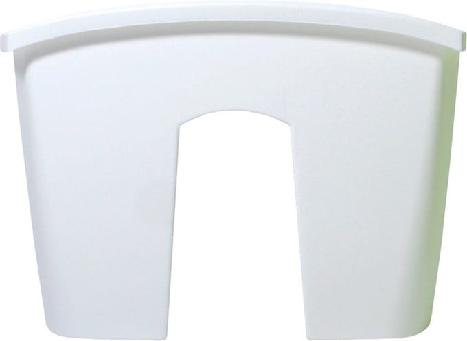 Prosperplast Plantenbak - kunststof - 58 cm - parel wit - bloembak voor railing