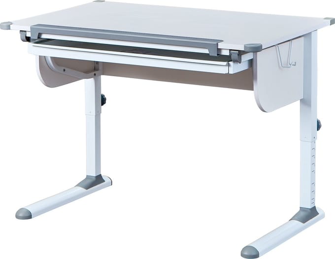 Bureau Studare 110cm Verstelbaar - Wit - Interlink - Tekentafel - Wit - MDF; Metaal