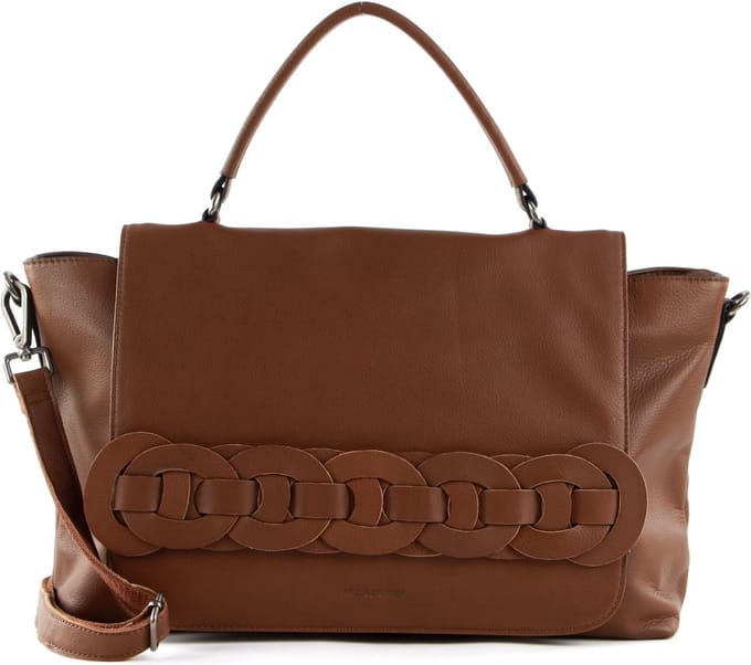 FREDsBRUDER Leren Schoudertas Link Collection Chica Shoulder Bag Toffee Bruine