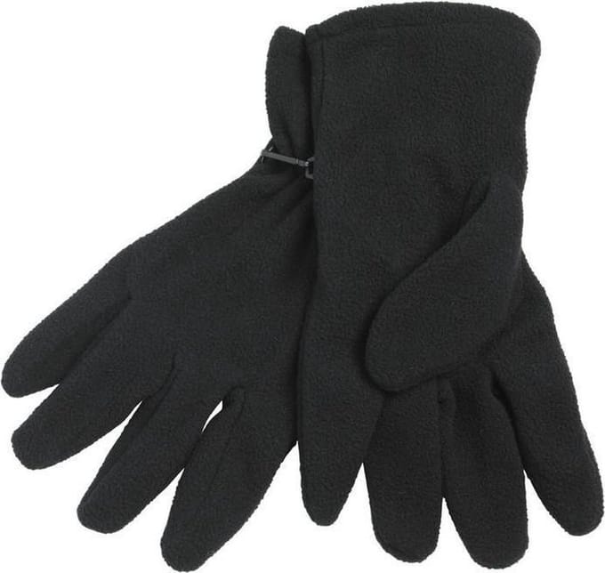 Myrtle Beach Volwassenen Unisex Microfleece Handschoenen (Zwart)