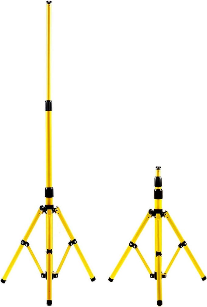 Verstelbaar telescopisch statief voor bouwlampen en schijnwerpers