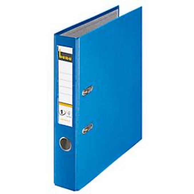 bene briefordner kunststof, blauw, 45 mm rugbreedte