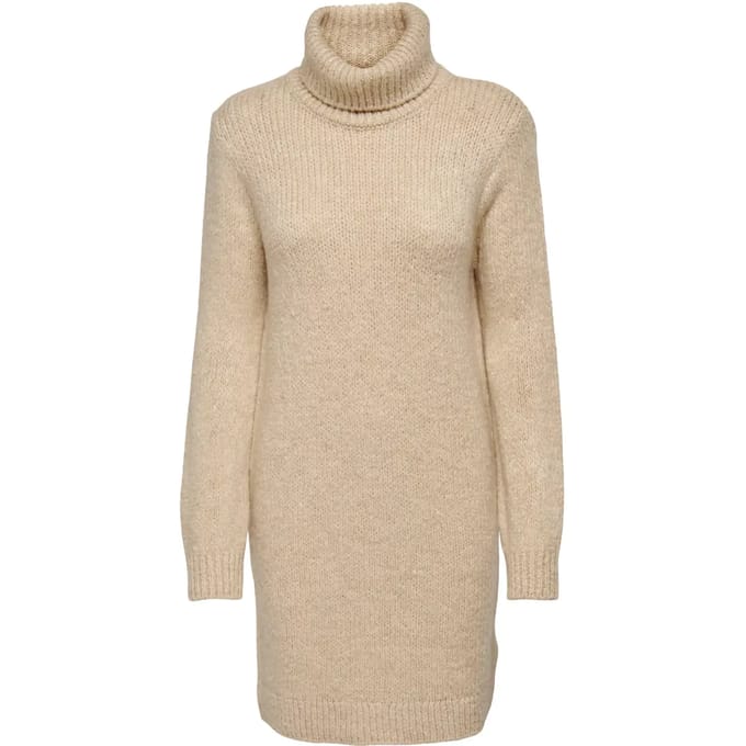 JDY JDYDINEA L/S SOLID ROLLNECK DRE KNT Dames Jurk - Maat L