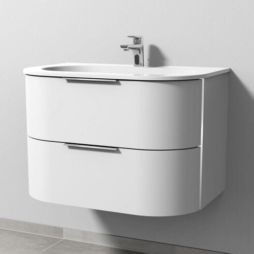 Sanipa 4balance ceramic washbasin base with 2 drawers, handle DG40201