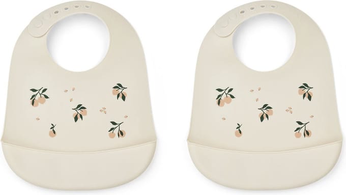 Liewood Tilda Siliconen Slab 2 Pack | Peach / Sea Shell Mix
