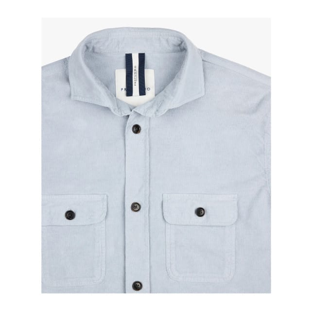 Profuomo  Overshirts Blauw Ppwf10008