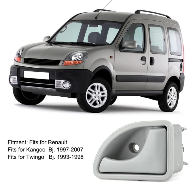 Rechter Voorportiergreep Binnen 8200247802 Vervanging Past voor Renault Kangoo Twingo gray