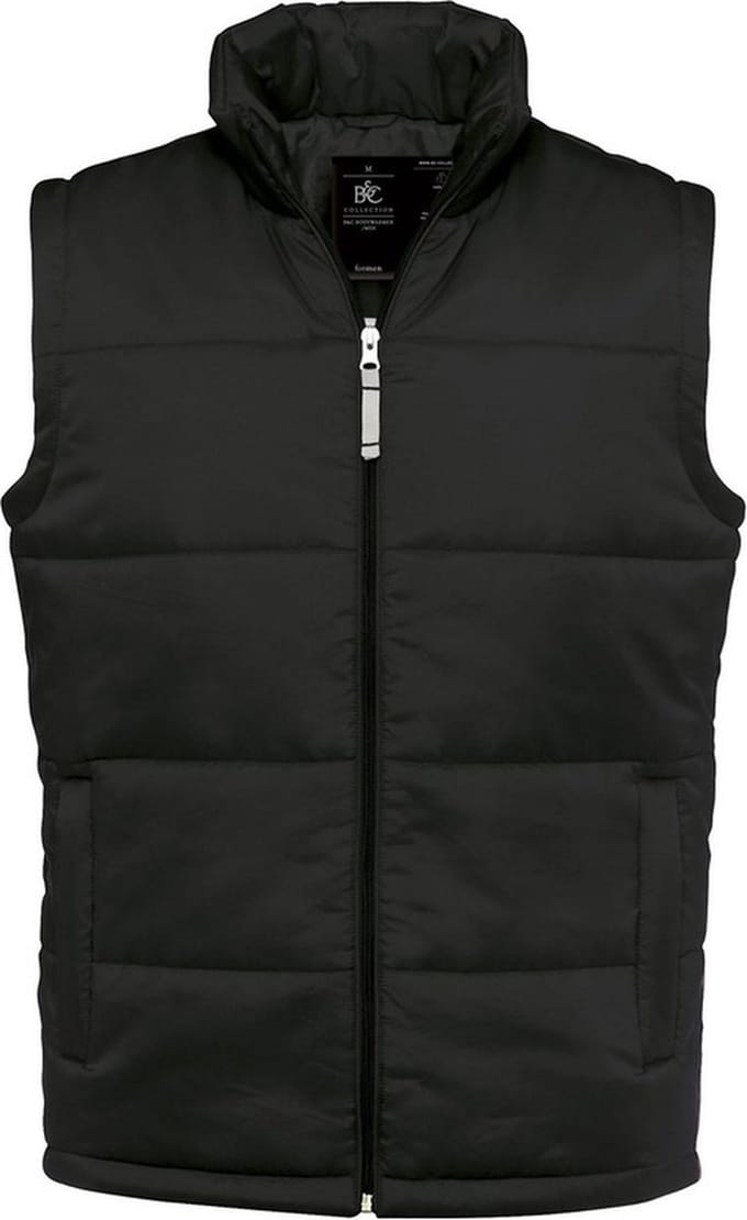 Zwarte bodywarmer voor heren M (50)