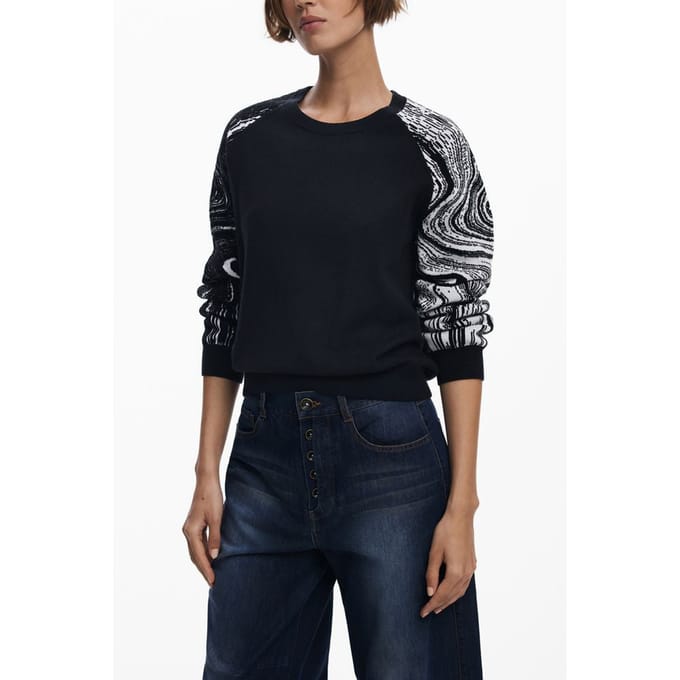 Desigual Zwart Polyester Dames Trui