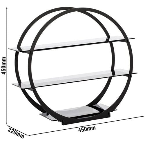GGM Gastro Etagerie / Buffetständer - Ø 450mm - Schwarz Zwart