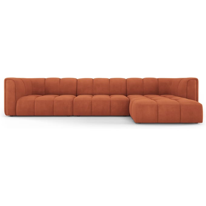 Hoekbank Francesca chenille rechts 5-zits | Milo Casa