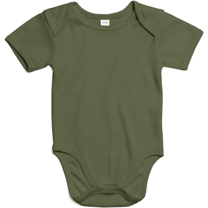 Babybugz Baby Effen Bodysuit 6-12 olijf