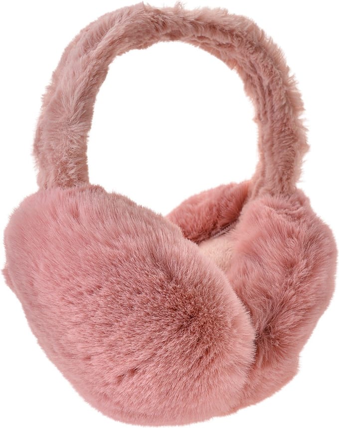 Clayre & Eef Oorwarmers one size Roze Polyester