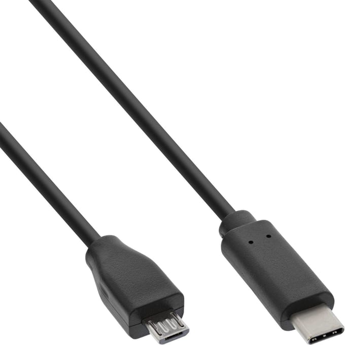 InLine USB 3.1 C naar USB 2.0 Micro B Aansluitkabel 1m